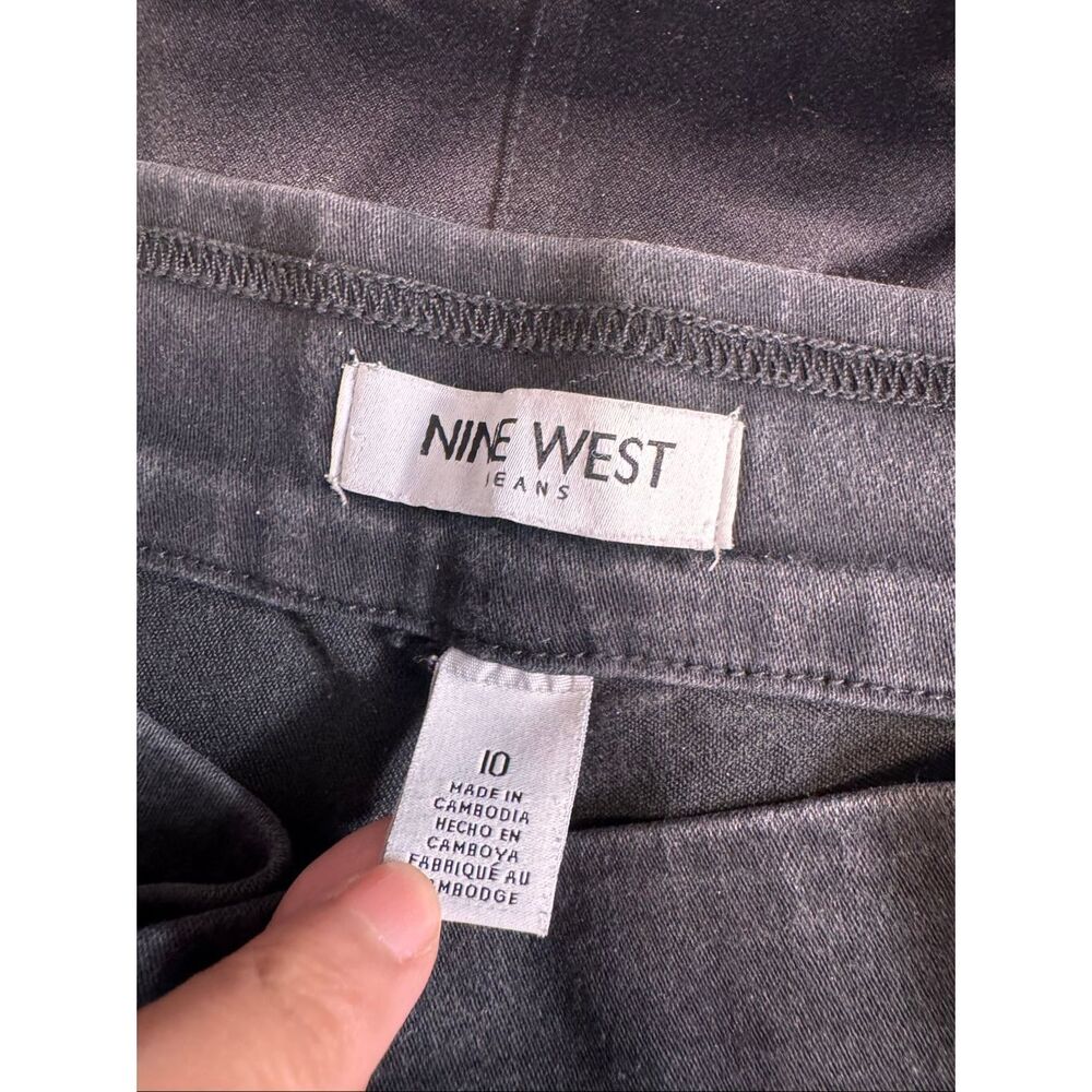 Nine West Black Pull On Jegging Jeans Womens Size 10 Average Classic Stretch Den - Picture 7 of 7